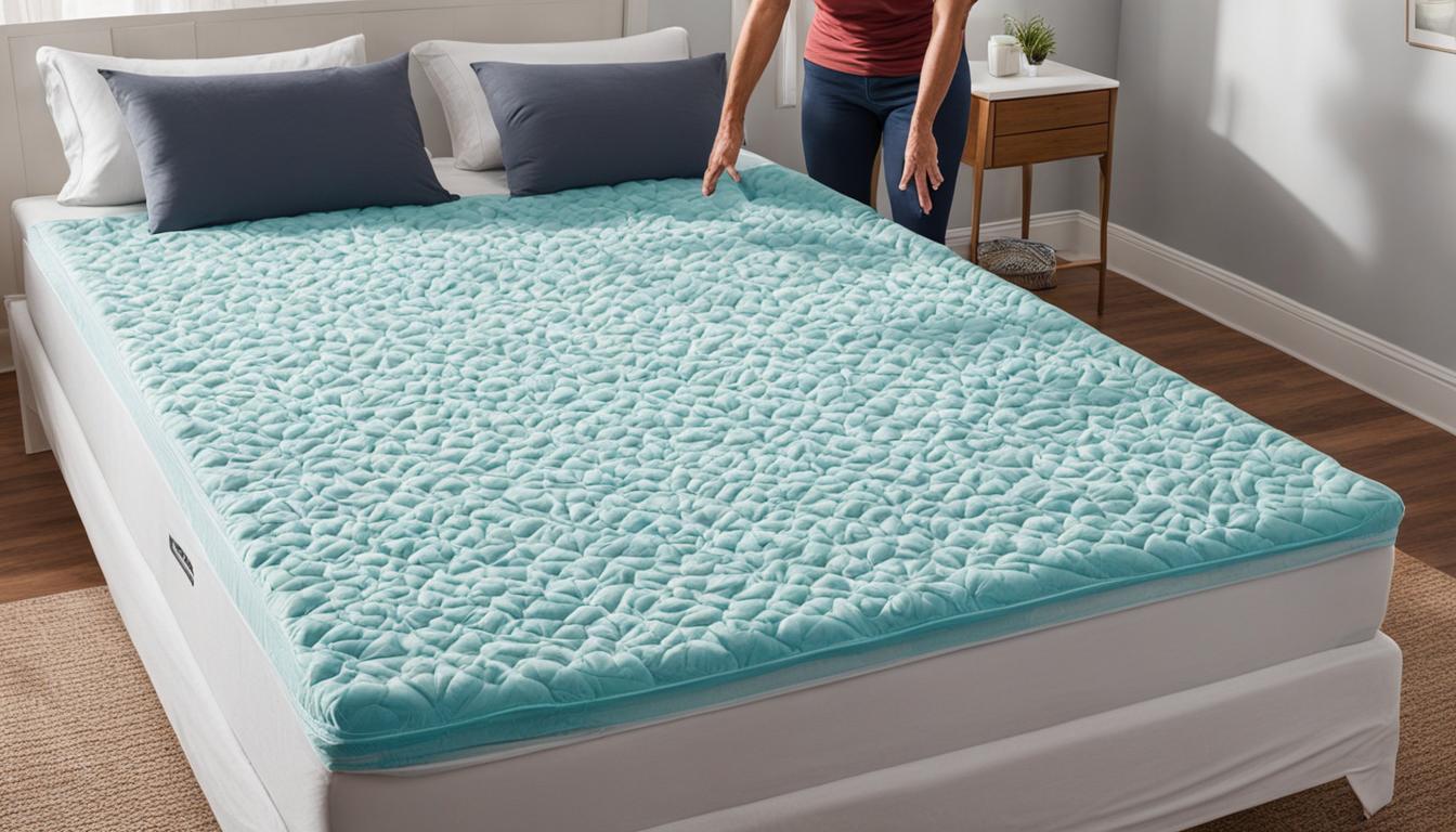 how to put a mattress topper on